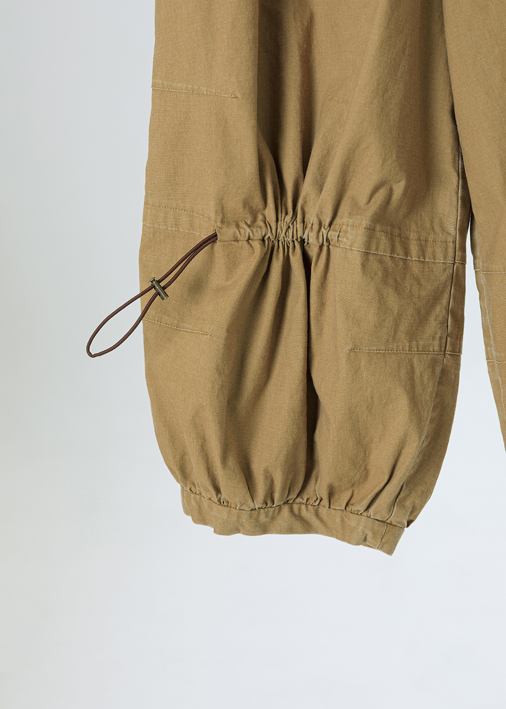 滯留橫抽繩七分氣球褲